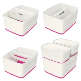 Leitz MyBox Aufbewahrungsbox 38,5 x 31,8 x 19,8 cm 1-tlg. weiß/pink
