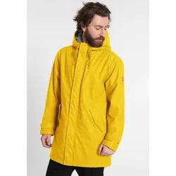 Regen- und Matschjacke DERBE "Trekholm", Herren, Gr. L, gelb (gelb_grau), Obermaterial: 100% Polyester; Futtermaterial: 100% Polyester, casual, normal, Langarm, Jacken, wasserabweisend, Innentasche, PVC frei