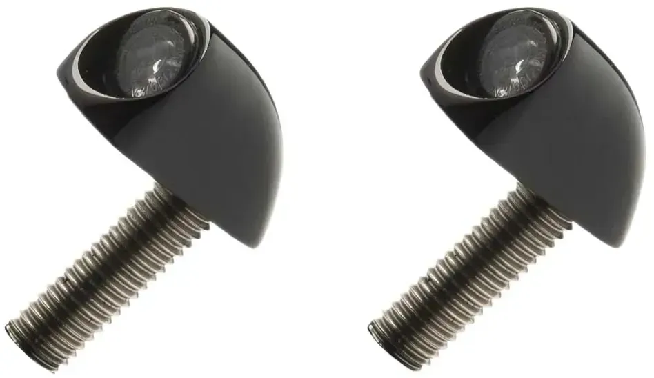 Kodlin Motorcycle Neowise Bullet Smooth Blinker - Black - One Size