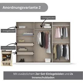 Rauch »Koluna«, mit Spiegel, inkl. 2 Innenschubladen sowie extra Böden