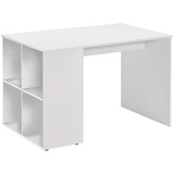 FMD Schreibtisch mit Regal 117×73×75 cm Weiß