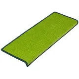 Floordirekt KARAT Velours Stufenmatte Dynasty Atmungsaktiv Grün 23,5 x 65 cm Rechteckig