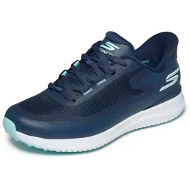 SKECHERS Damen Flight Slip-in Spikeless Golf Shoe Sneaker, Marineblau, 38 EU