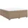 vidaXL Boxspringbett Matratze Cappuccino-Braun 180x200 cm Kunstleder