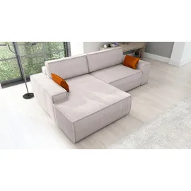 mebloland Ecksofa TOR mit Schlaffunktion. Farbe: Dove. - Grau