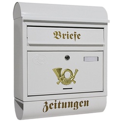 HELO24 Wandbriefkasten Weiß T8-T weiß