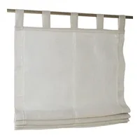 Kutti Raffrollo Schlaufenrollo Brondby Taupe halbtransparent Breite 120 cm