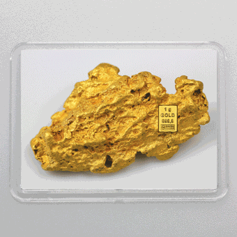 Goldbarren 1g Goldnugget (Flip)
