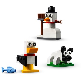 LEGO Classic Kreativ-Bauset mit weißen Steinen 11012