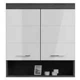 xonox.home Hängeschrank Scout 74 x 24 x 79 cm Weiß/Rauchsilber