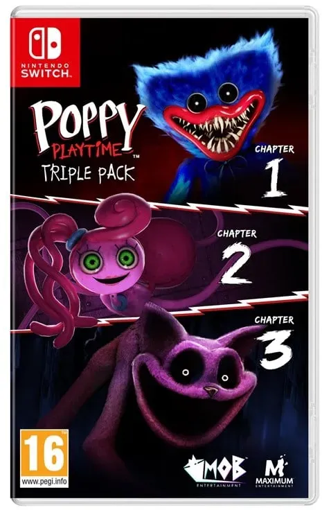 Poppy Playtime Triple Pack - Nintendo Switch - Horror - PEGI 16