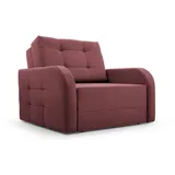e-meubles Möblo Schlafsessel Rot, Holz, 1-Sitzer 101x90x100 cm, Wohnzimmer, Sessel Schlafsessel