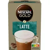 Nescafe Kaffee Gold Latte, Instant-Kaffee, mild, 8 Portionssticks