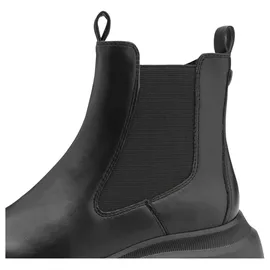 Marco Tozzi Damen Chelsea Boots mit Chunky-Sohle Modern, Schwarz (Black), 39