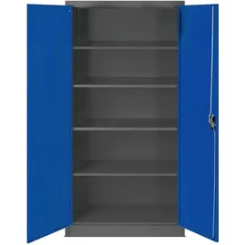 Jan Nowak C001 Aktenschrank 185 x 90 x 40 cm anthrazit/blau