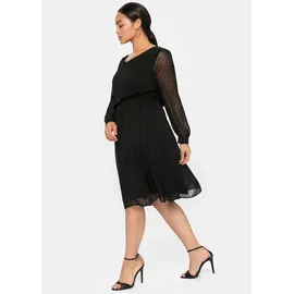 sheego Abendkleid Schwarz 50