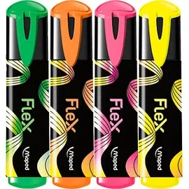 Maped Textmarker FLUO PEPS FLEX 4 St. Mehrfarbig