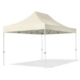 TOOLPORT Faltpavillon Economy 3 x 4,5 m ohne Seitenteile creme 581840