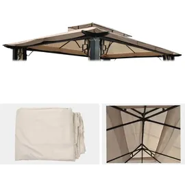 MCW Ersatzbezug für Dach Pergola Nisa 4,5x3,5 m Weiß