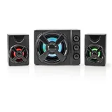 Nedis Nedis, Gaming 2.1 Audiosystem mit LED | USB-Stromversorgung, Schwarz
