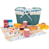 Small Foot Company small foot Picknickkorb "tasty", Zubehör für Kinderküche und Kaufladen, Rollenspielzeug für Kinder, ab 3 Jahren,