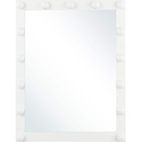 Beliani Badspiegel mit LED-Beleuchtung rechteckig 50 x 60 cm