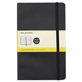 Moleskine Notizbuch A5 kariert Schwarz