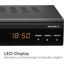Xoro HRS 8659 V2 HD Satellitenreceiver mit HDMI, SCART, USB-Mediaplayer, Unicable 1+2)