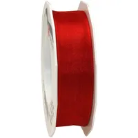 Präsent Geschenkband Polyester Rot 25 mm x 25 m