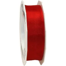 Präsent Geschenkband Polyester Rot 25 mm x 25 m