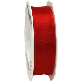 Präsent Geschenkband Polyester Rot 25 mm x 25 m