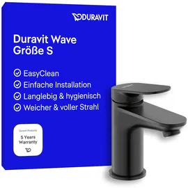 Duravit Wave Einhandmischer Schwarz Matt