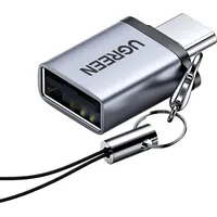 UGREEN USB-Kabel USB 3.2 Gen1 USB-C® Stecker, USB-A Buchse Adapter mit Trageband - Grau