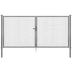 Gust. Alberts GmbH & Co. KG Gartentor zweiflügelig anthrazit RAL 7016, 1.500 mm