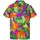 King Kameha Funky Hawaiihemd Kids Kinder Jungs, Kurzarm, Print Pineapple Leaves, Violett, 10 - 10 Jahre