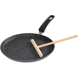 STONELINE® Crêpes-Pfanne 25 cm, Pfanne antihaftbeschichtet mit Teigverteiler, Induktion geeignet
