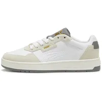 Puma Unisex Court Classic LUX SD Sneaker, White-Alpine Snow-CAST