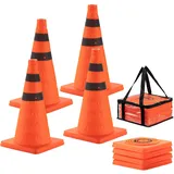 Wiltec Verkehrskegel 45 cm Rot