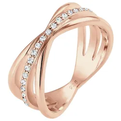 Elli PREMIUM Wickelring Blogger Kristalle 925 Silber 58 Damen 