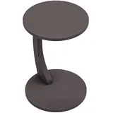 [en.casa] Beistelltisch Grau Holzwerkstoff 56 x Ø 38 cm