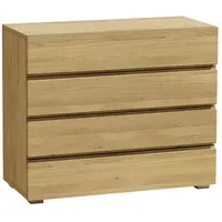 Hasena Woodline Lovara Kommode 4 Schubladen Massivholz 90x40x75 cm