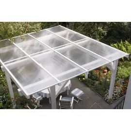 Scobalit Gutta Polycarbonat-Doppelstegplatte 350 x 105 cm 10 mm klar
