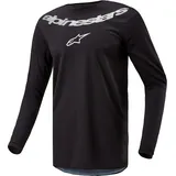Alpinestars Fluid Graphite Motocross Jersey, schwarz, Größe 2XL