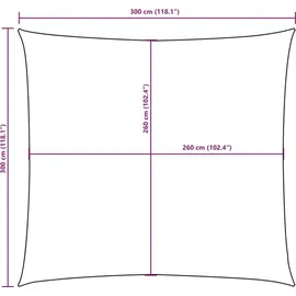 vidaXL Sonnensegel Oxford-Gewebe Quadratisch 3x3 m Anthrazit