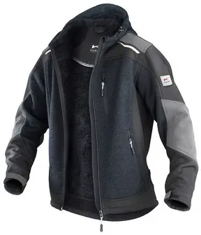 Strickjacke 1741 9511, dunkelgrau/schwarz, Gr����e XS - grau/schwarz - XS