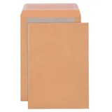 Viking Versandtaschen mit Papprückwand C4 110 g/m2 Braun Ohne Fenster Abziehstreifen 229 x 324 mm 100 Stück