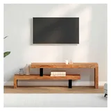 vidaXL TV-Schrank Lowboard 30 x 115 x 2400 cm Braun Massivholz