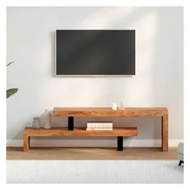 vidaXL TV-Schrank Lowboard 30 x 115 x 2400 cm Braun Massivholz