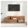vidaXL TV-Schrank Lowboard 30 x 115 x 2400 cm Braun Massivholz
