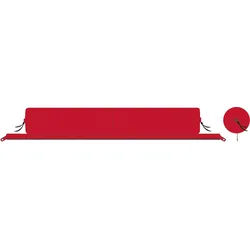 Nackenrolle BENT "XL Lounger Plain", rot (blutrot), Funktionskissen, L: 180cm, Polyester, L:180cm Ø:30cm